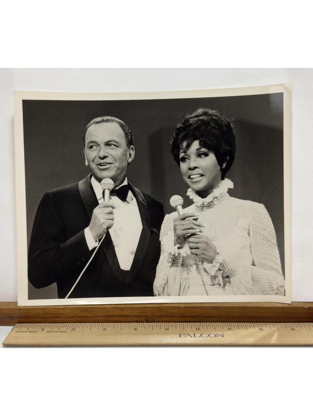 Frank Sinatra & Diahann Carroll Vintage TV Performance Press Photo 1960s